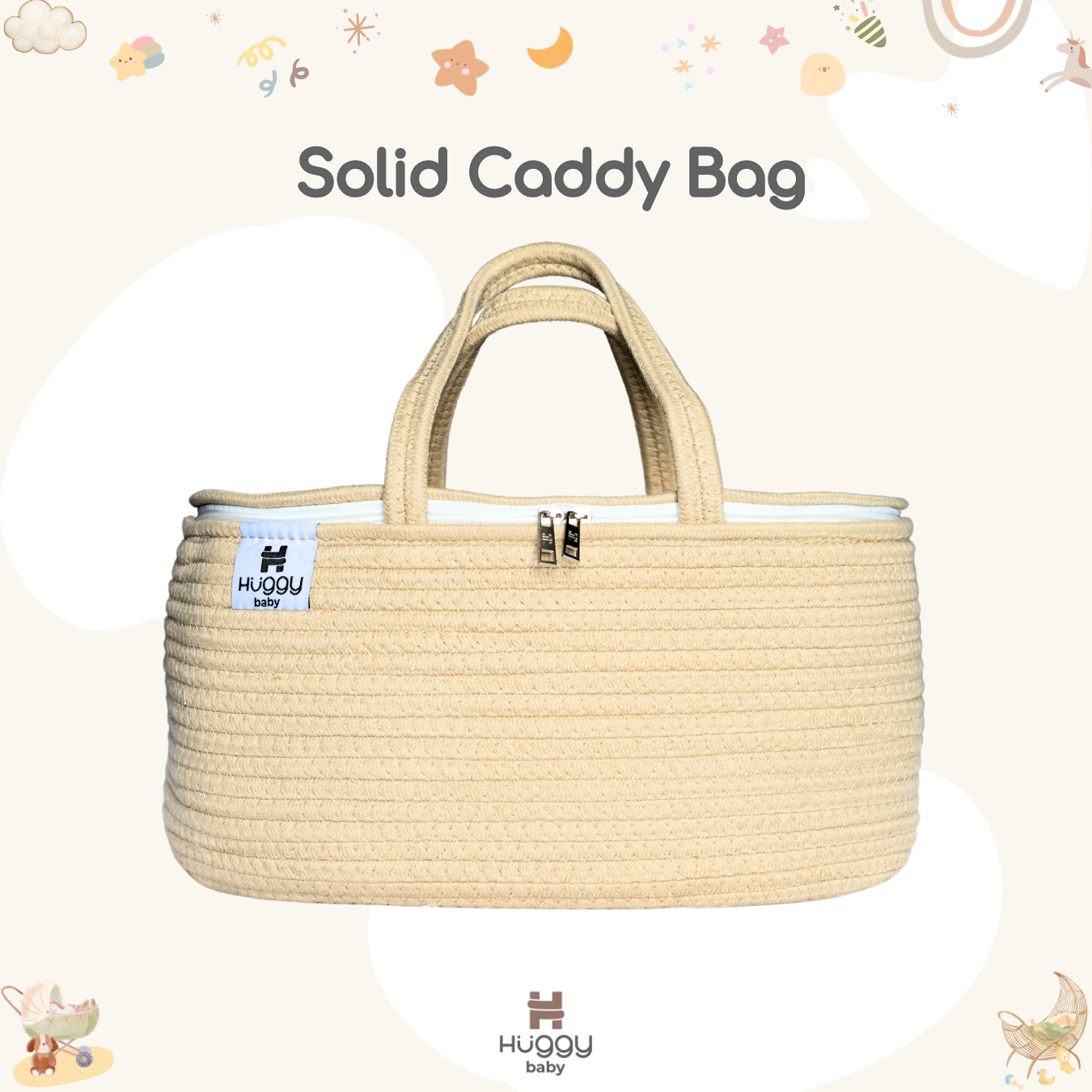 Huggy Baby BAG01S SOLID Caddy Bag | Tas Diaper Bag Organizer Bayi - Image 8