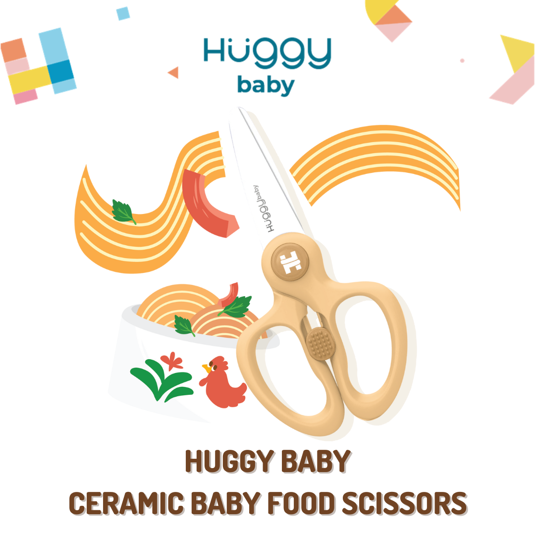 Huggy Baby CC01 Ceramic Baby Food Scissors | Gunting Makanan Anak Keramik