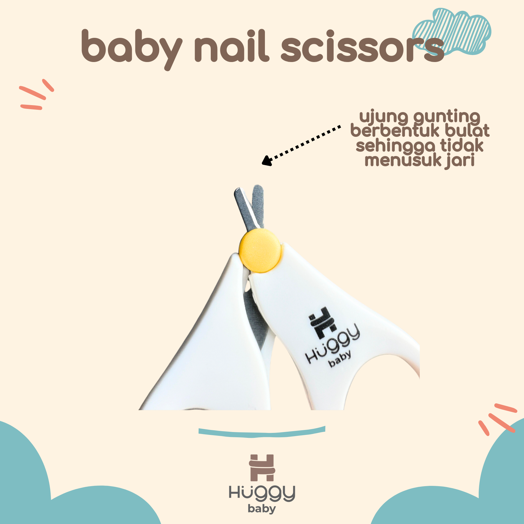 Huggy Baby GK002 Baby Safety Nail Scissors - Image 5