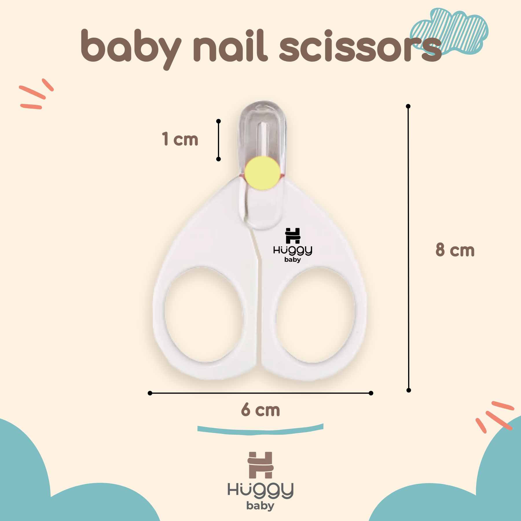 Huggy Baby GK002 Baby Safety Nail Scissors - Image 3