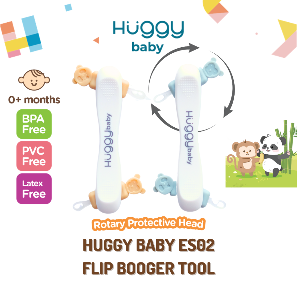 Huggy Baby ES02 Flip Booger Tool | Alat Pembersih Hidung Telinga Anak