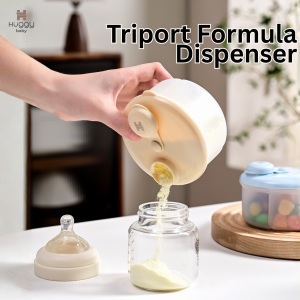 Huggy Baby MS008 Triport Formula Dispenser | Tempat Susu Makanan Snack Anak