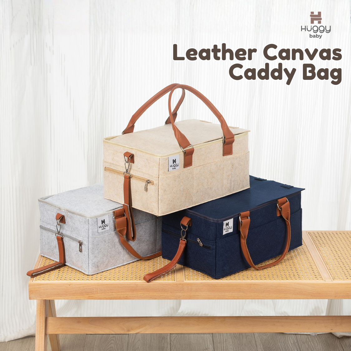 Huggy Baby BAG02 Leather Canvas Caddy Bag