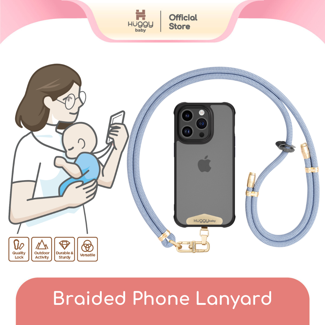 Huggy Baby ACC008 Braided Phone Lanyard | Gantungan HP Stylish Aman