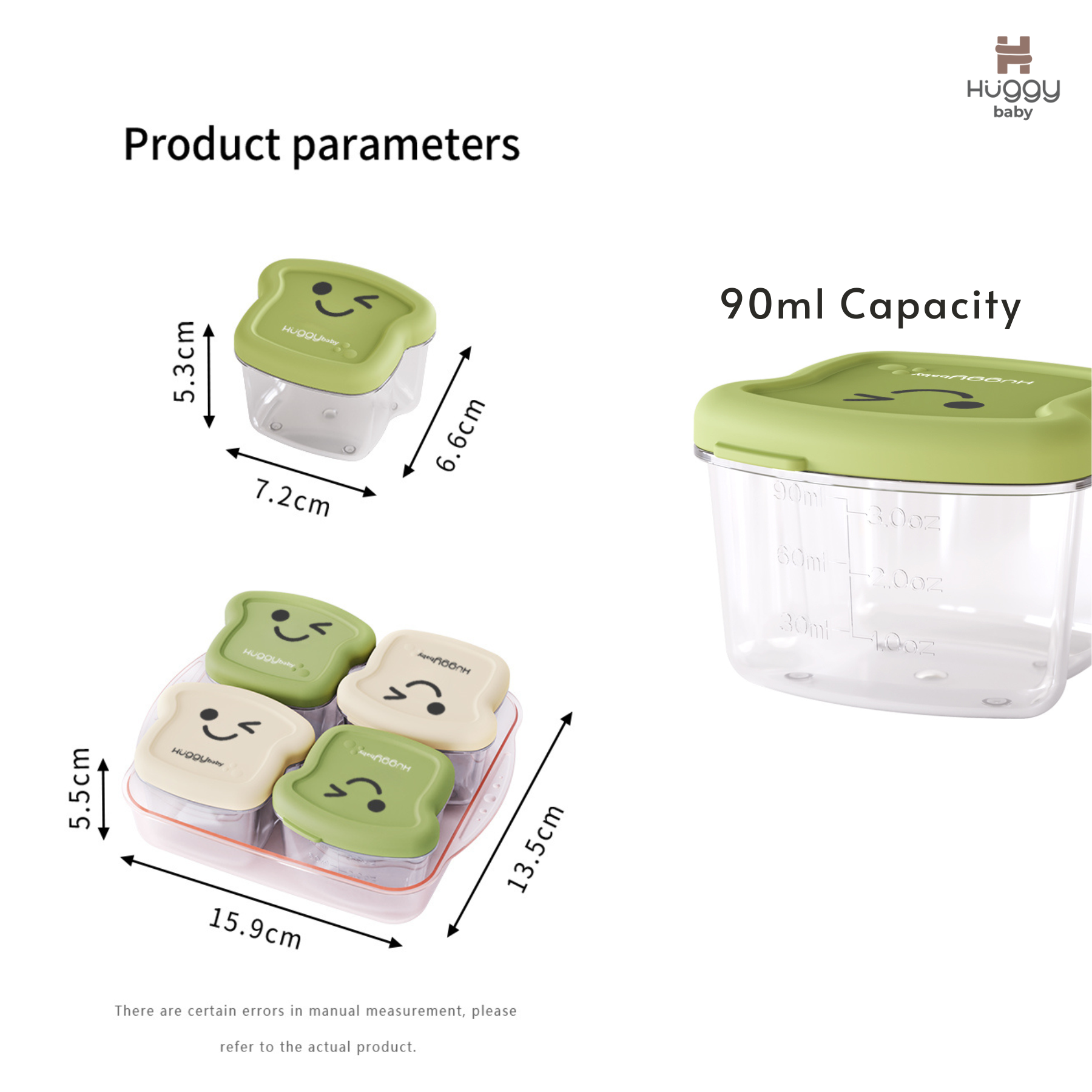 Huggy Baby WM003 Toast Baby Food Storage | Wadah Kotak Penyimpanan MPASI - Image 7