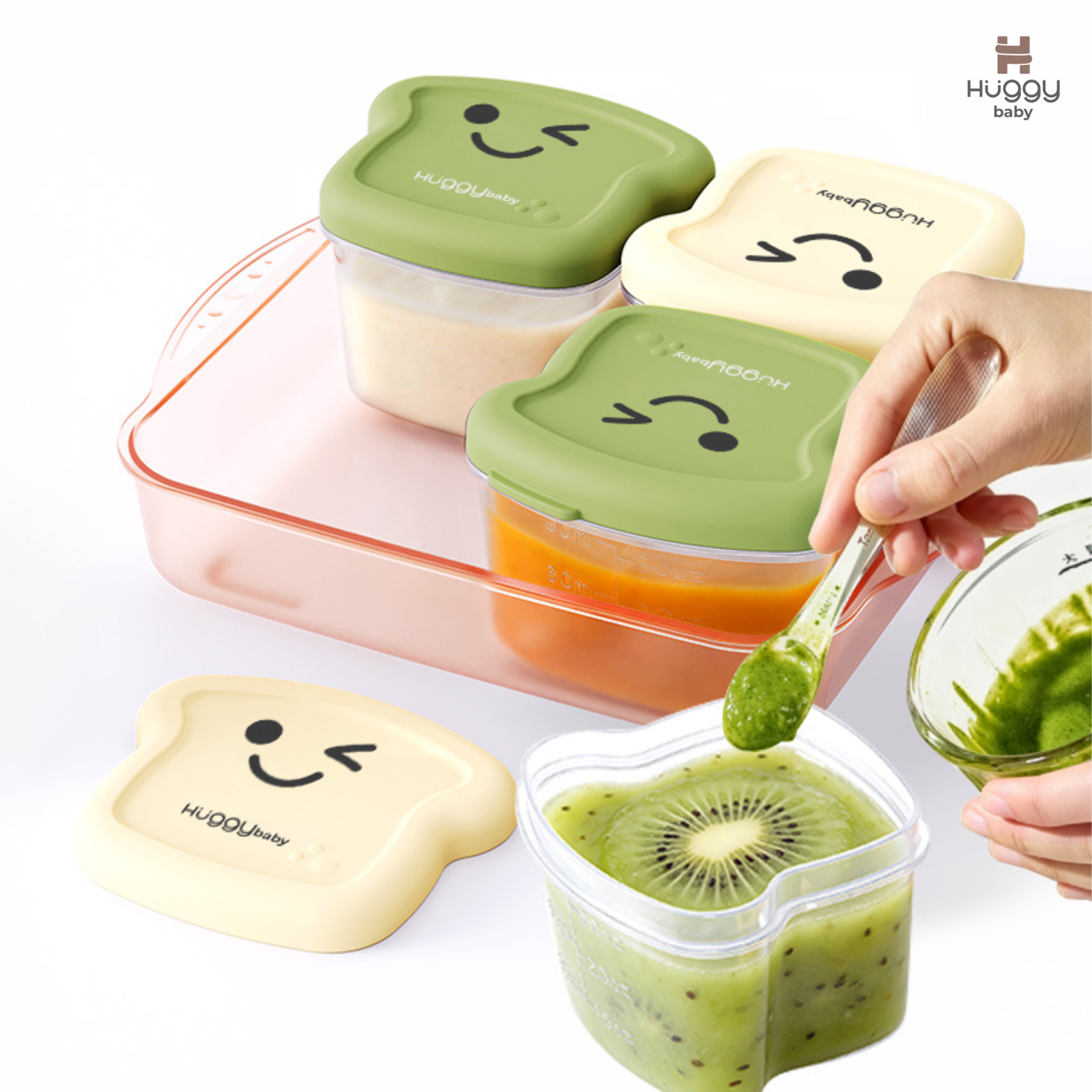 Huggy Baby WM003 Toast Baby Food Storage | Wadah Kotak Penyimpanan MPASI - Image 8