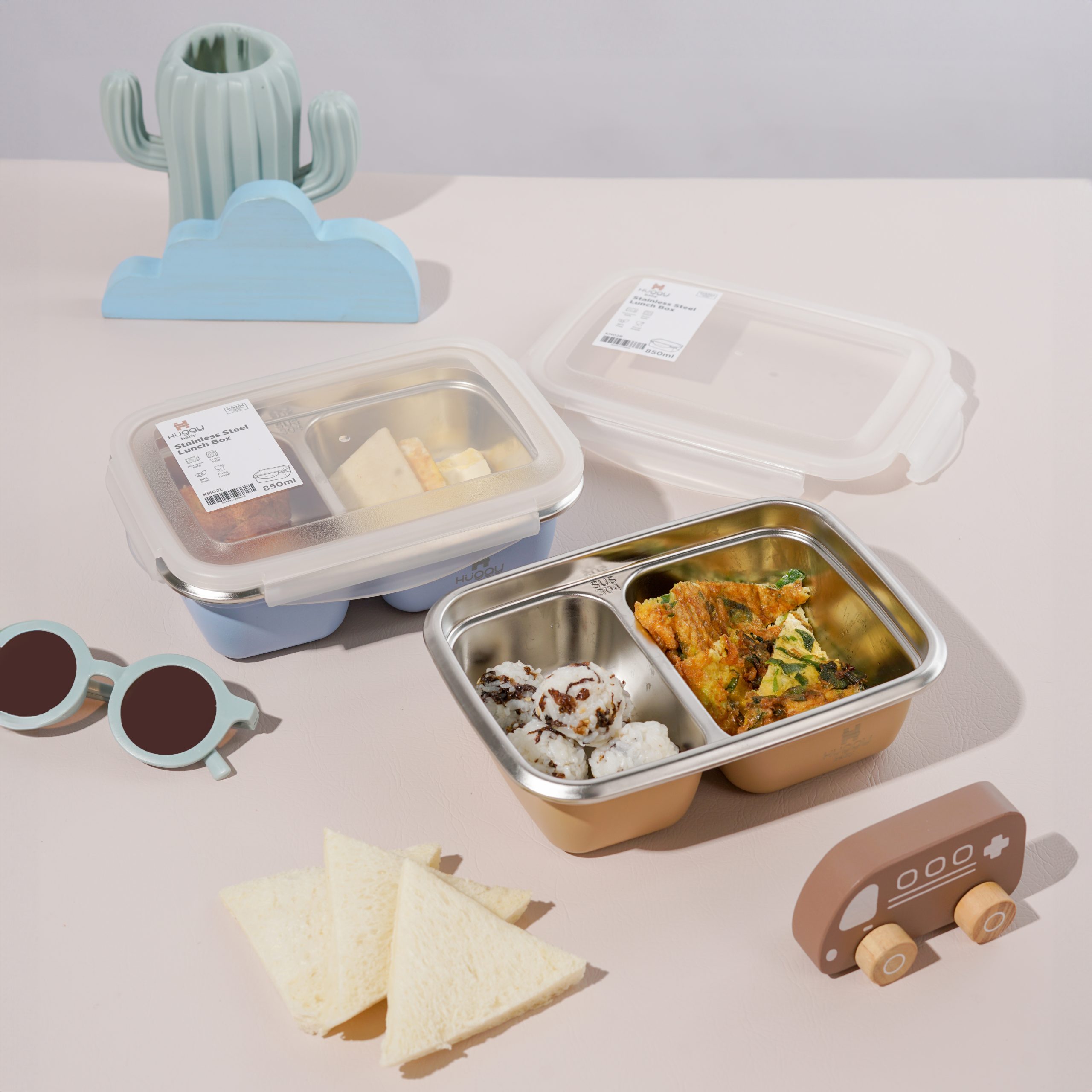 Huggy Baby Stainless Steel Lunch Box - Image 4
