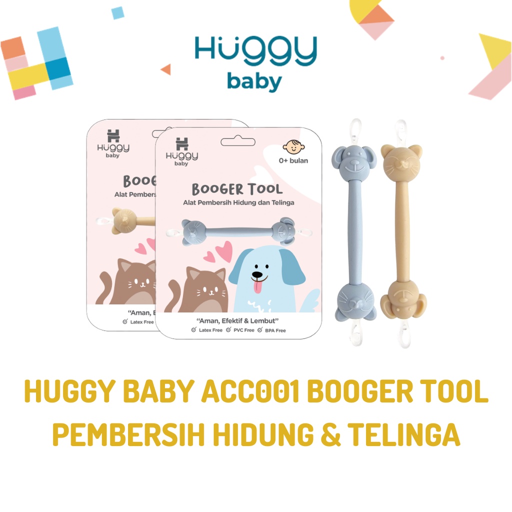 Huggy Baby ACC001 Booger Tool | Pembersih Hidung & Telinga Bayi