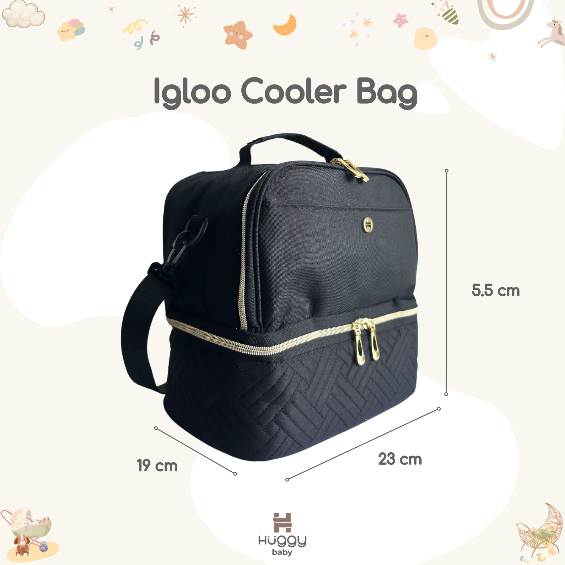 Huggy Baby BAG201 Igloo Cooler Bag | Tas Insulasi Penyimpanan ASI - Image 2