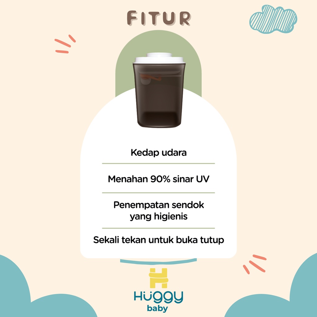 Huggy Baby MS002 Multipurpose Container 700ml | Kotak Susu Wadah Makanan Serbaguna - Image 3