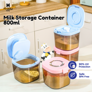 Huggy Baby MS007 Milk Storage Container 800ml | Kotak Penyimpanan Susu Bubuk
