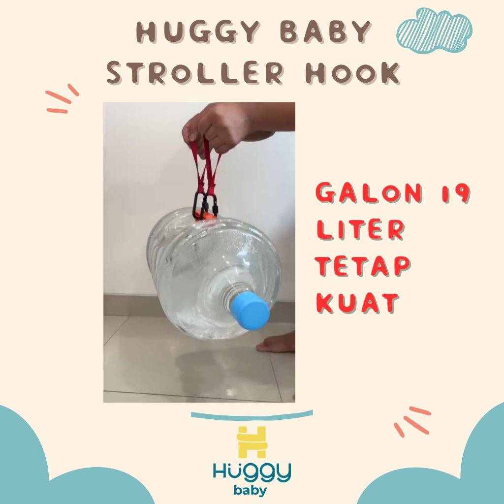 Huggy Baby ACC003 Rope Stroller Hook | Gantungan Stroller Premium - Image 4