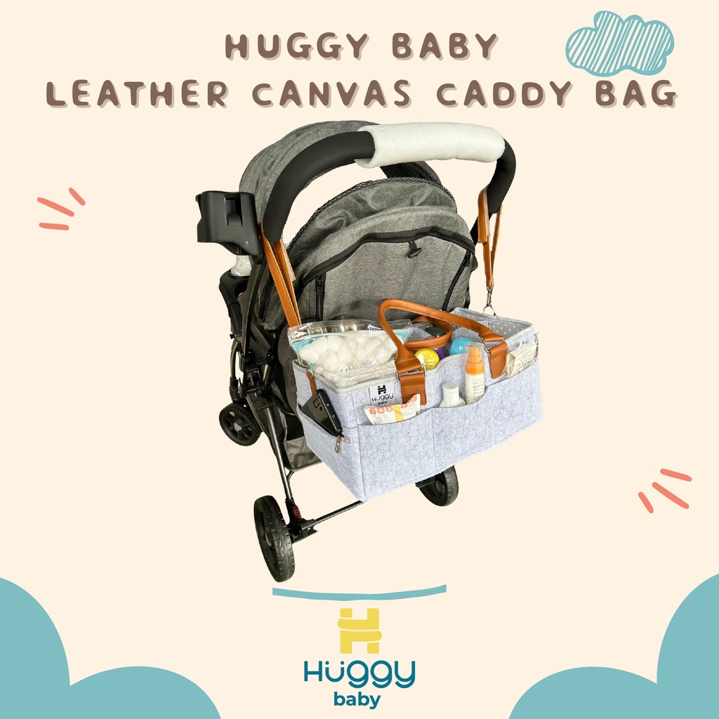 Huggy Baby BAG02 Leather Canvas Caddy Bag - Image 5