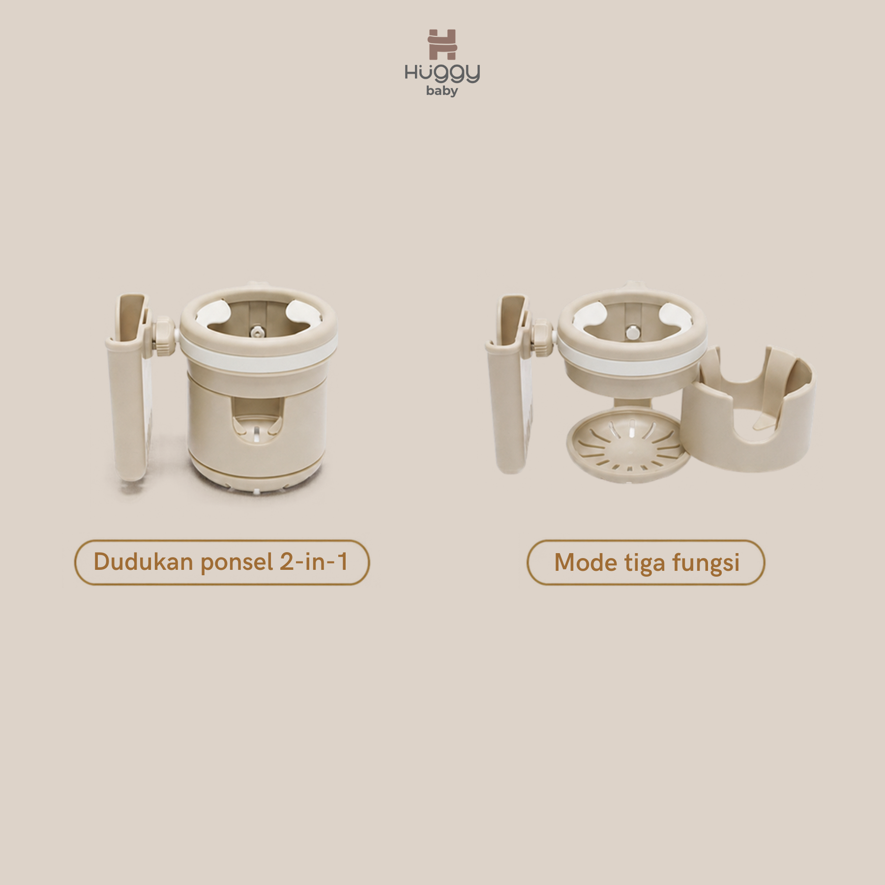 Huggy Baby ACC10 Triogo Stroller Cup Holder | Tempat Botol Minum Kereta Dorong - Image 6