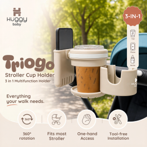 Huggy Baby ACC10 Triogo Stroller Cup Holder | Tempat Botol Minum Kereta Dorong